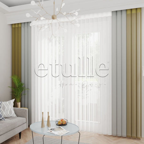 Scotica - Plain Vertical Tulle Curtain