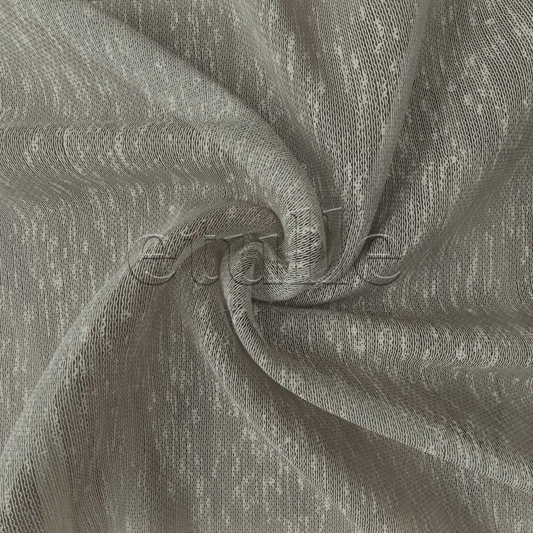 Warm Grey Slub Effect Plain Tulle Curtain | Jazz