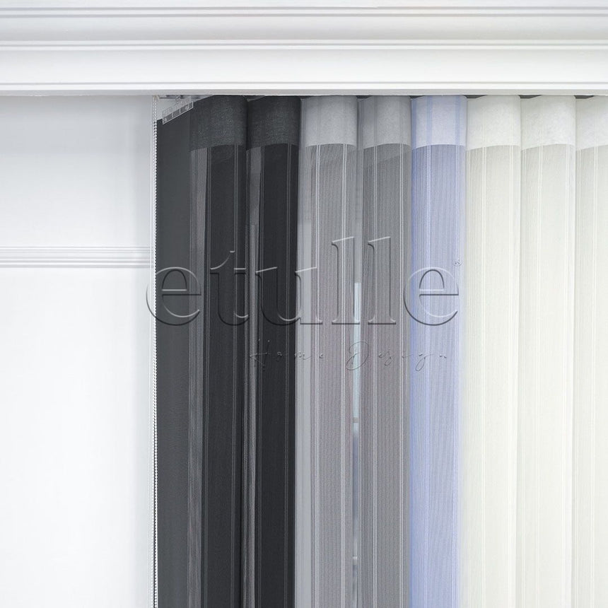 Simple - Striped Vertical Tulle Curtain