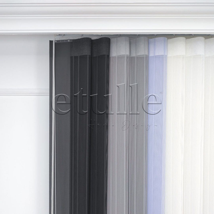 Simple - Striped Vertical Tulle Curtain