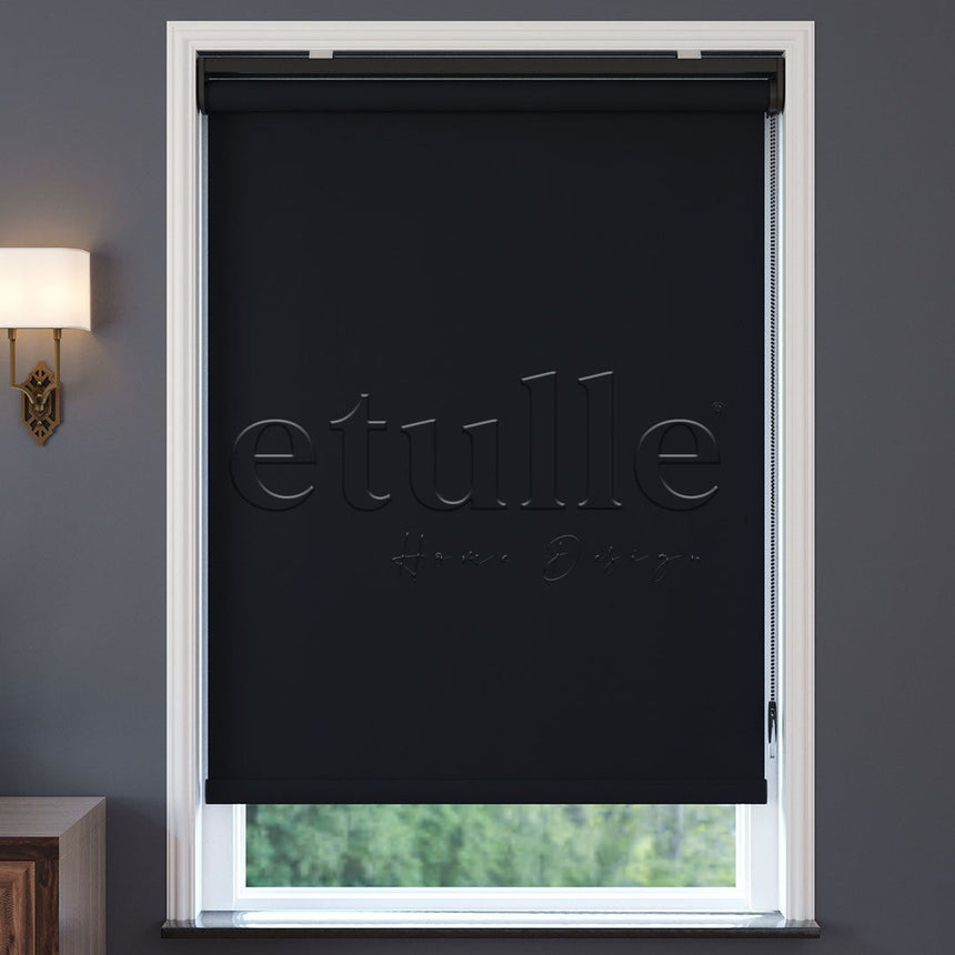 Black Matte Roller Blinds | Luca