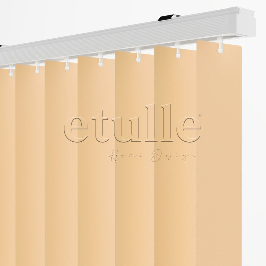 Salmon Plain PVC Vertical Blinds