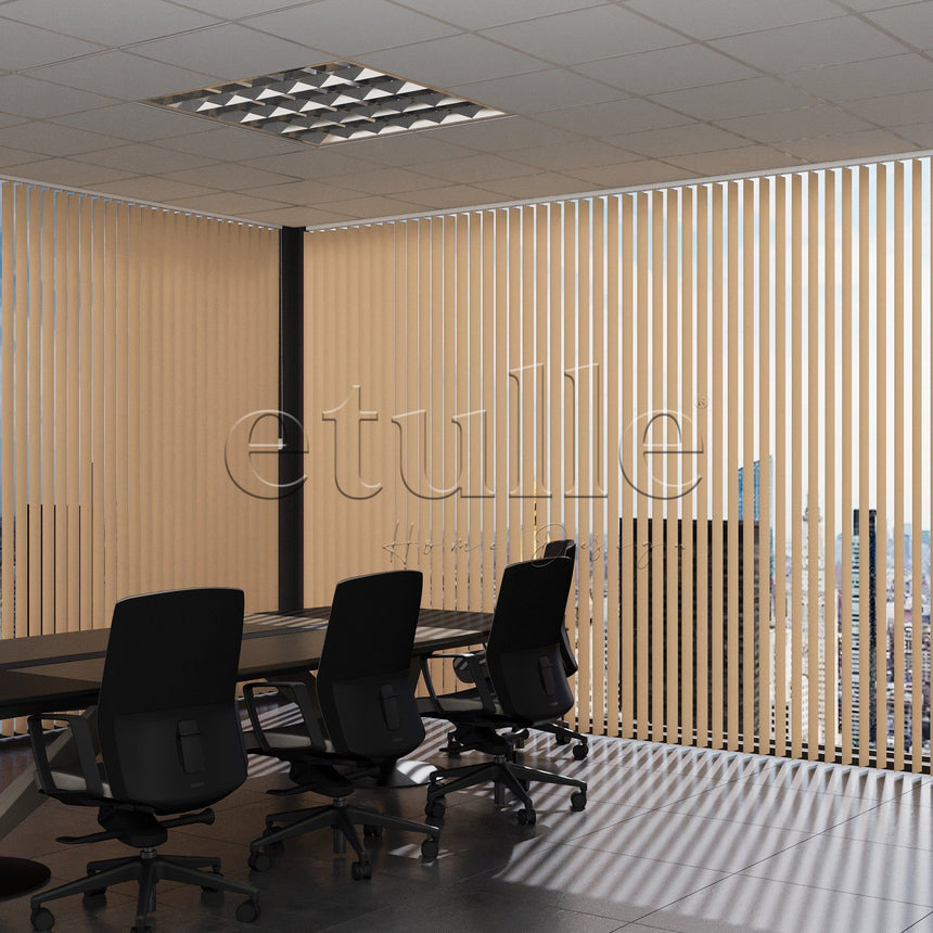 Salmon Plain PVC Vertical Blinds