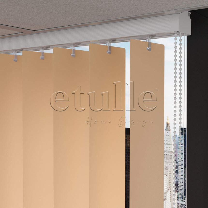 Salmon Plain PVC Vertical Blinds