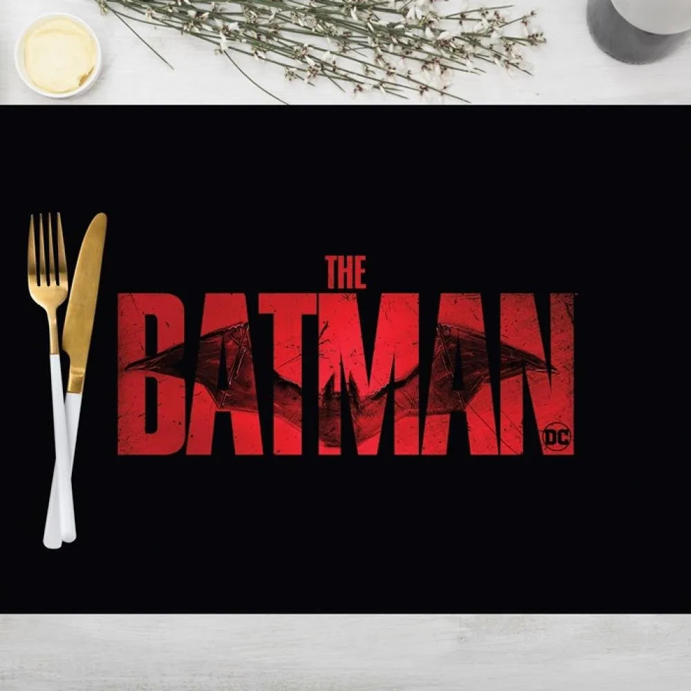The Batman Black Kumaş Amerikan Servis 4'lü Set 35X50CM