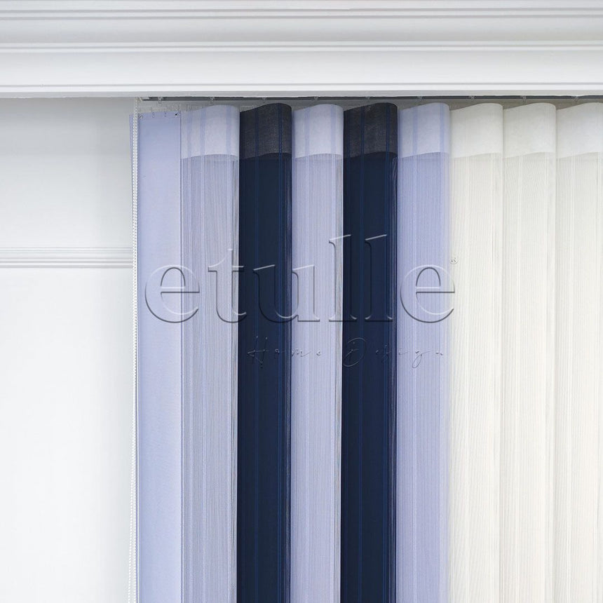 Tulle - Striped Vertical Tulle Curtain