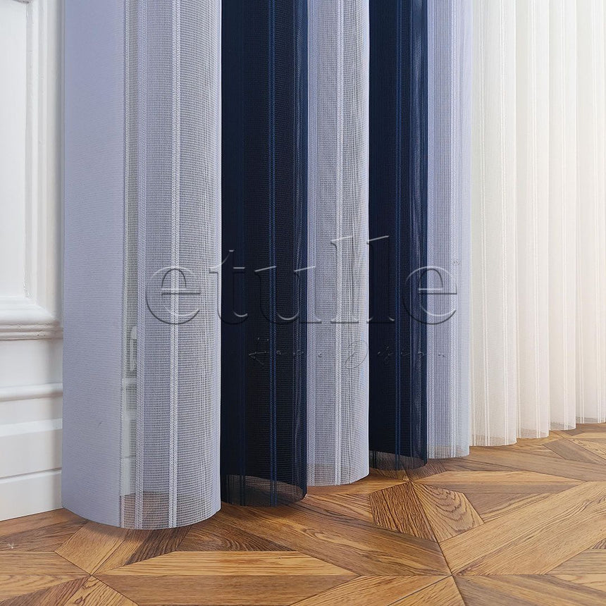 Tulle - Striped Vertical Tulle Curtain