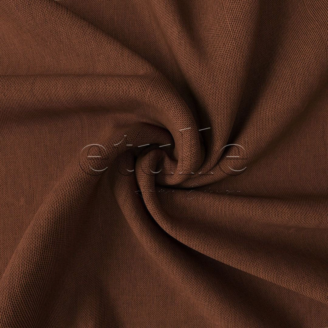 Orange Natural Linen Curtain | Casual
