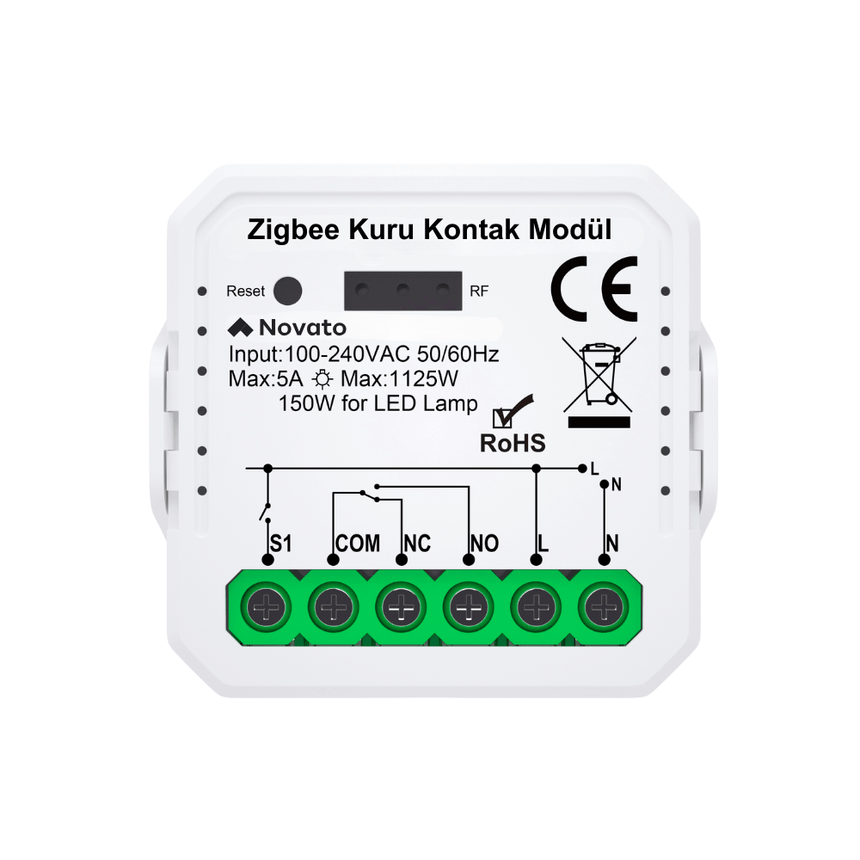 Tuya Mini Zigbee Kuru Kontak Röle