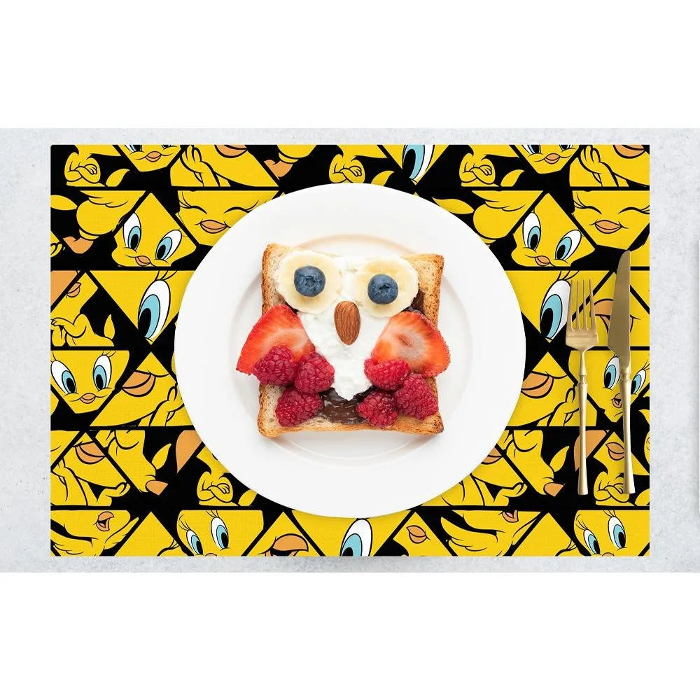 Tweety Face Kumaş Amerikan Servis 4'lü Set 35X50CM