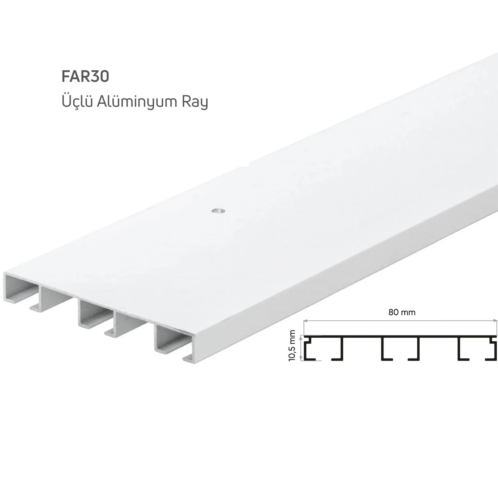 Üçlü Alüminyum Ray