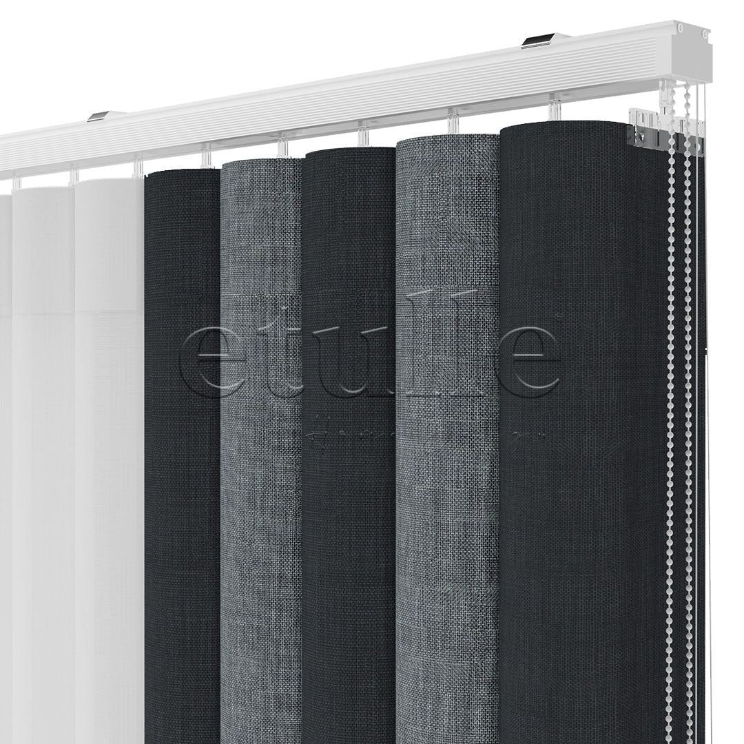 Valayris - Printed Vertical Tulle Blind