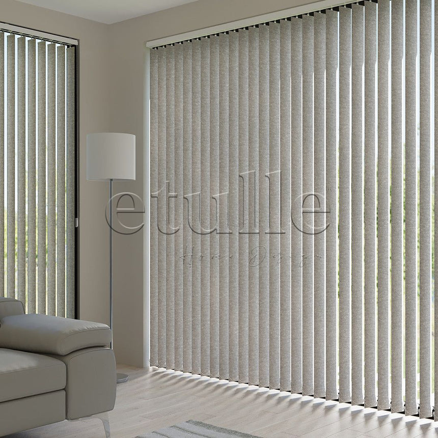 Mink Blackout Fabric Vertical Blinds | Mia