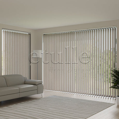 Mink Blackout Fabric Vertical Blinds | Seraphina