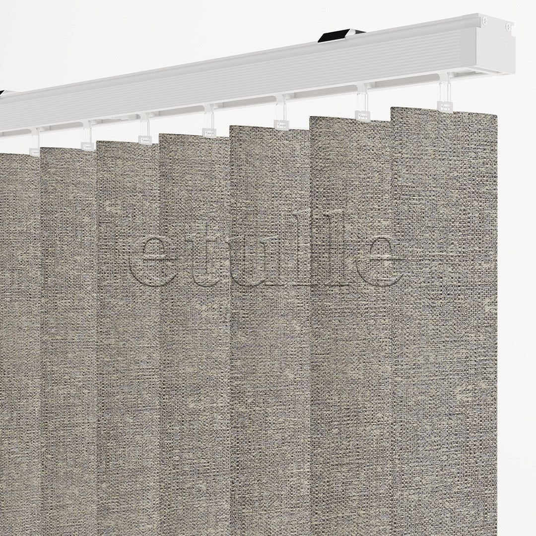 Mink Plain Fabric Vertical Blinds | Mia
