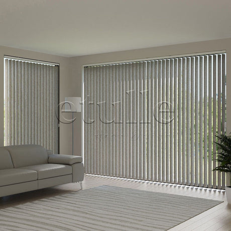 Mink Plain Fabric Vertical Blinds | Mia