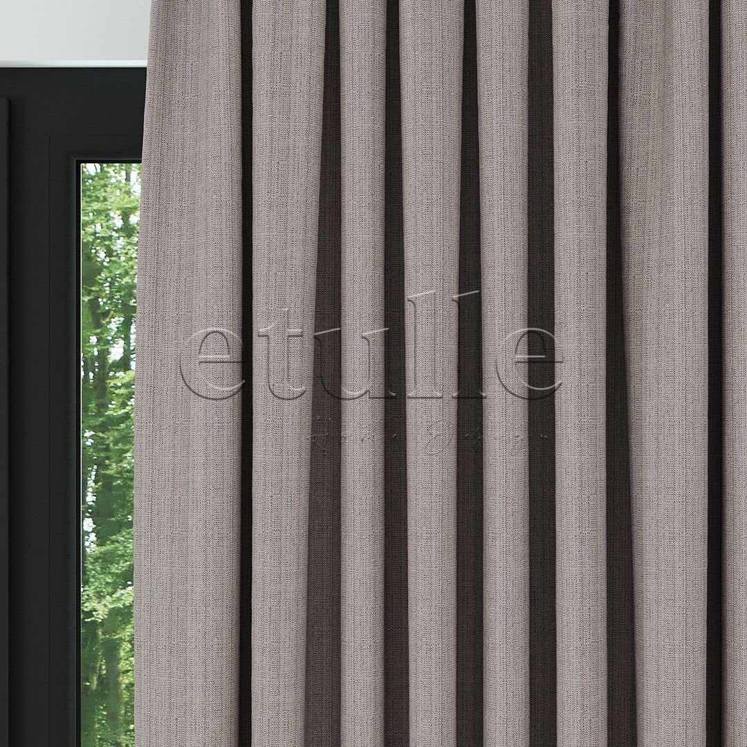 Mink Linen Drape Effect Curtain | Ezri