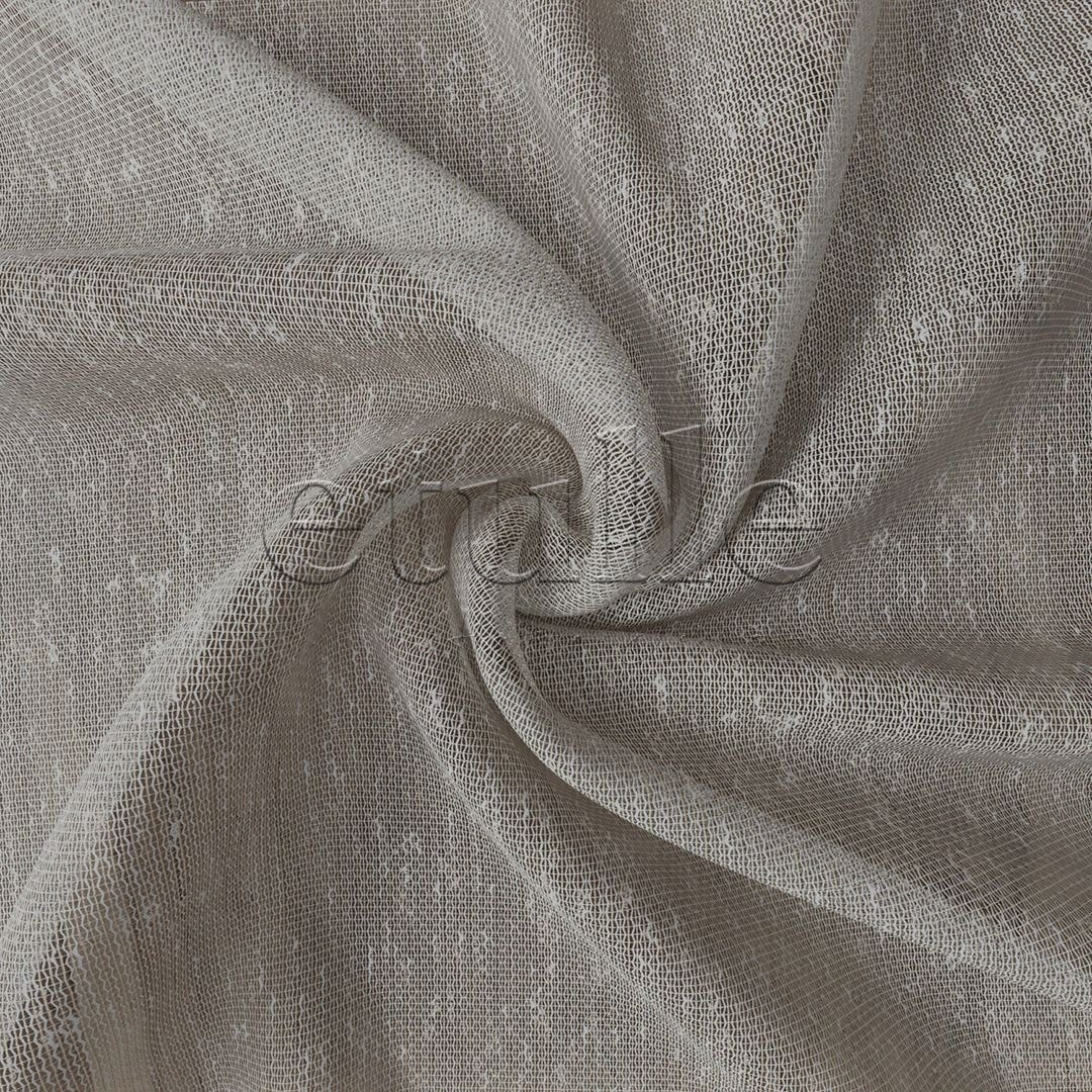 Mink Shantung Effect Plain Tulle Curtain | Jazz