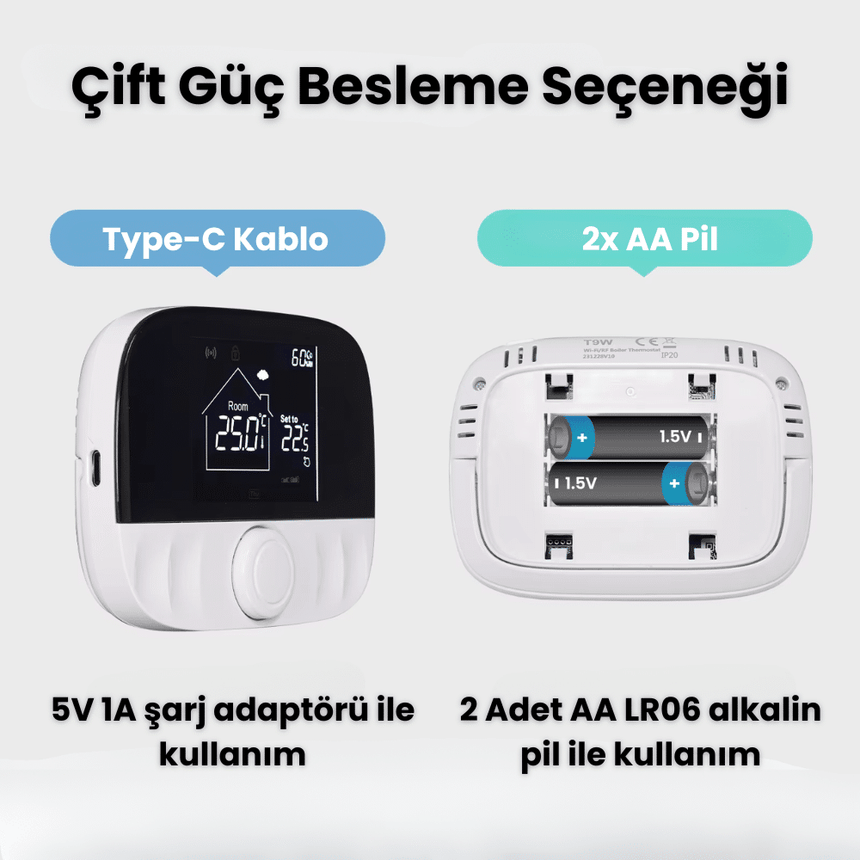 WiFi Kablosuz Oda Termostatı