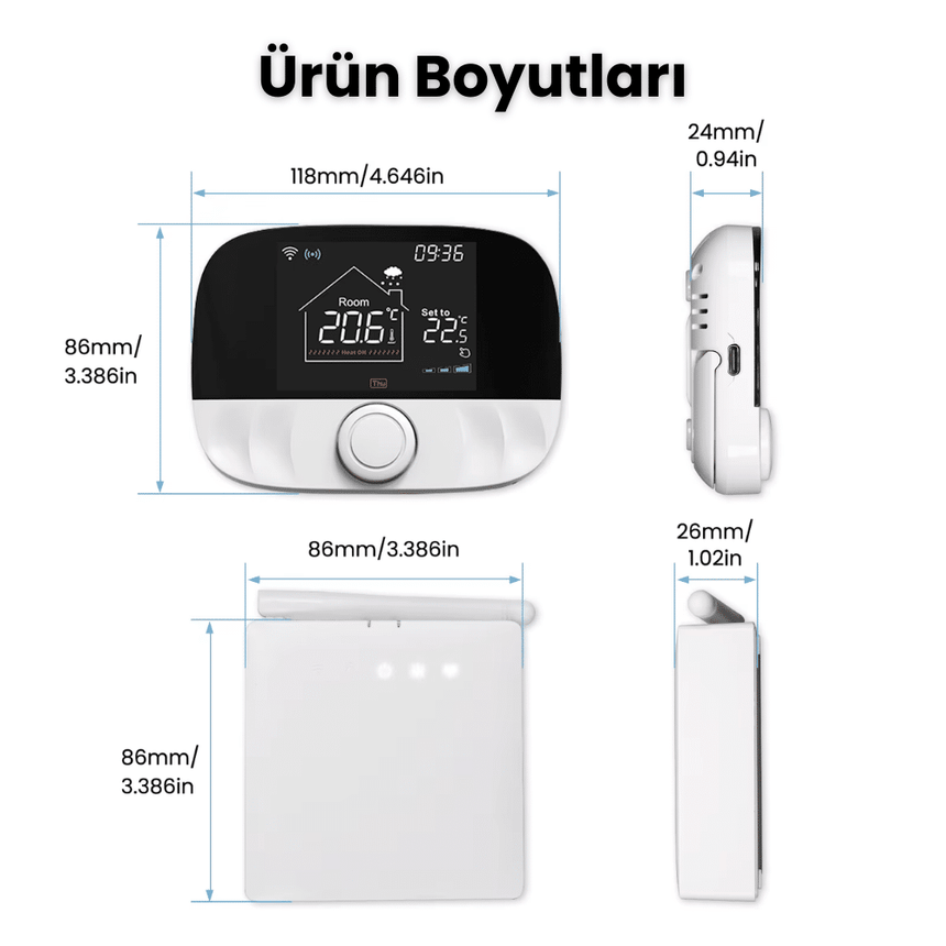 WiFi Kablosuz Oda Termostatı