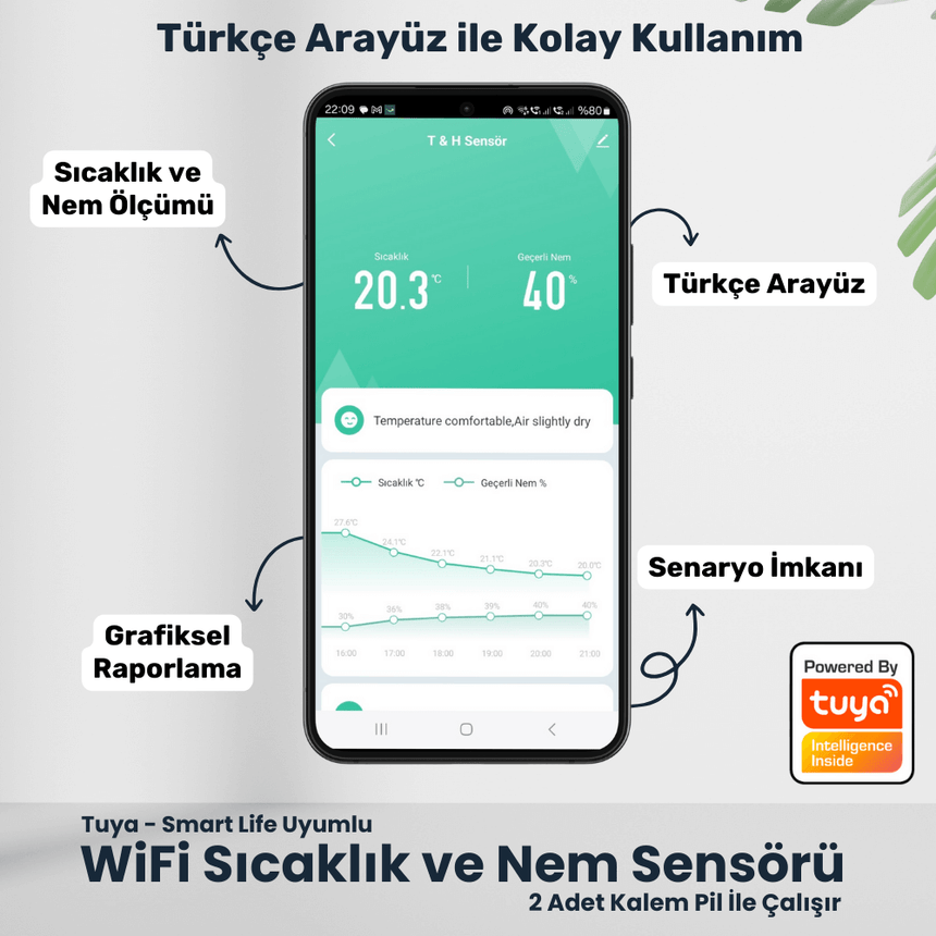 WiFi Sıcaklık ve Nem Sensörü