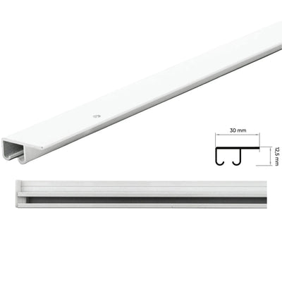 Single Aluminum Track with Flanges