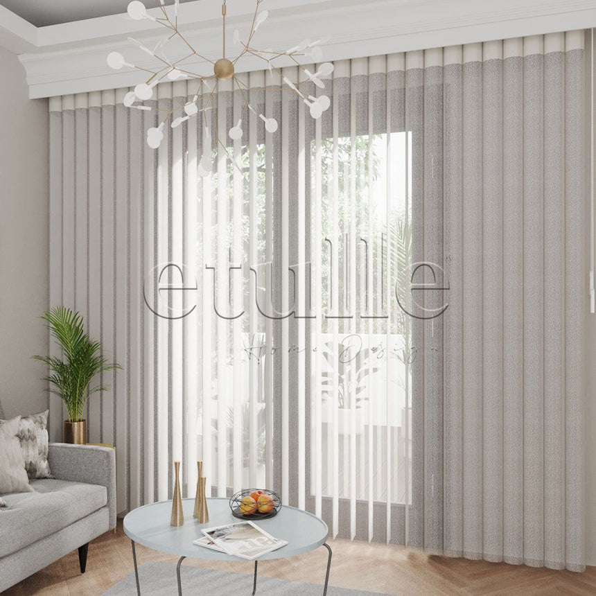 Yannic - Cationic Vertical Tulle Curtain