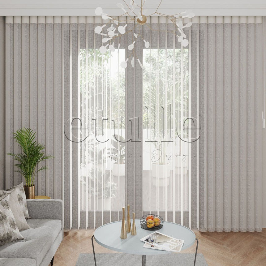 Yannic - Cationic Vertical Tulle Curtain