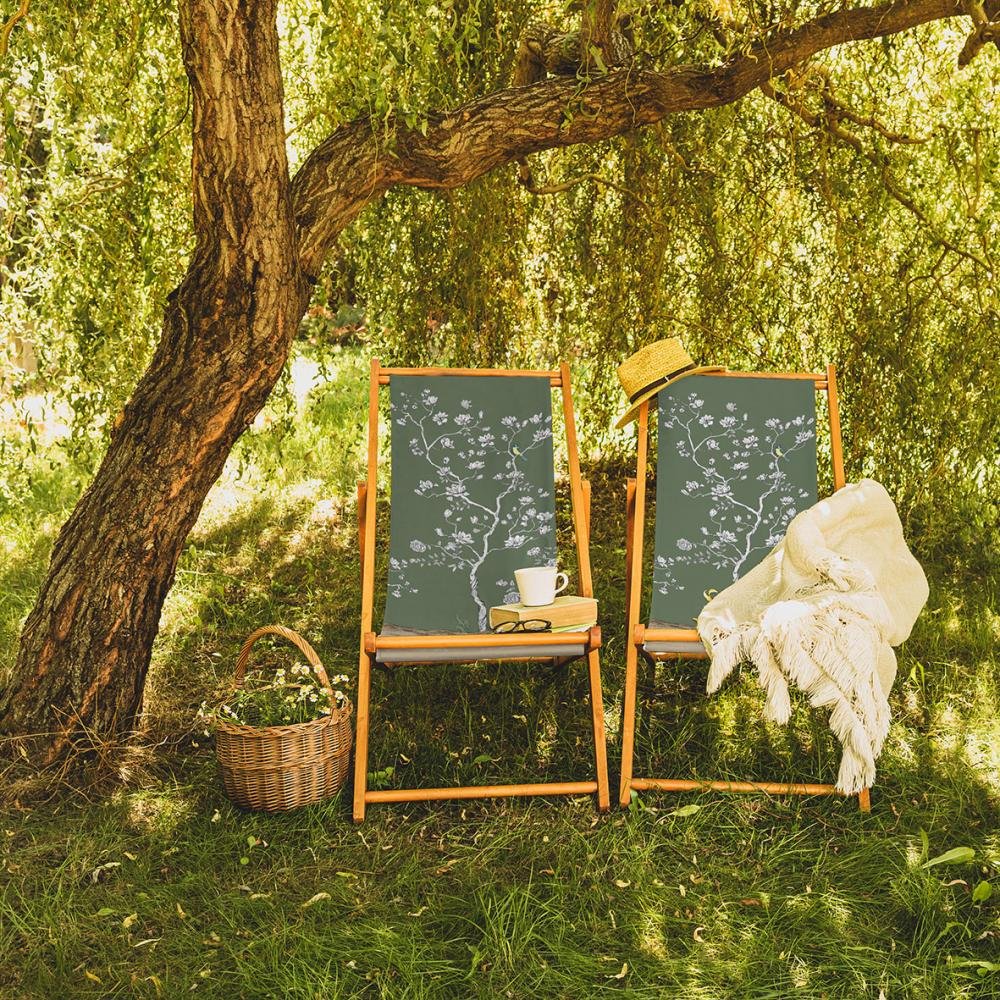 Green Flower Design Sun Lounger - SZL314