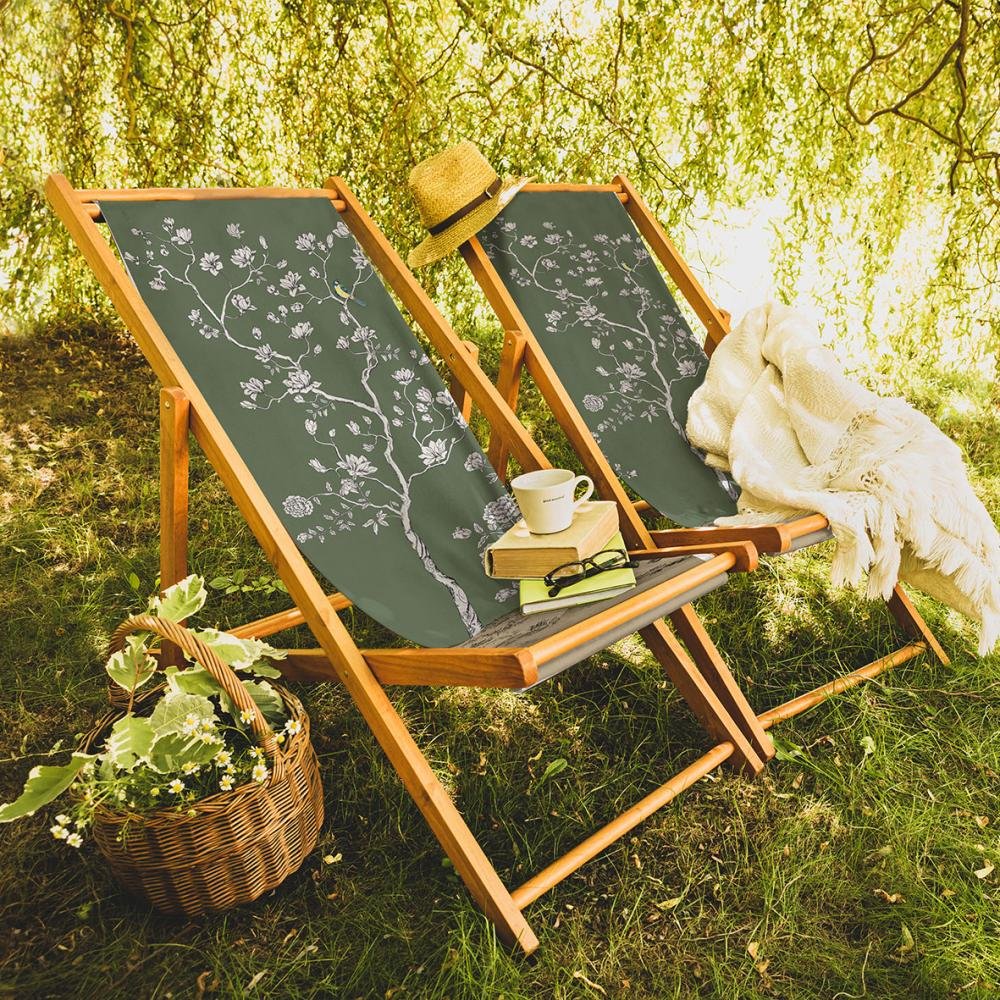 Green Flower Design Sun Lounger - SZL314