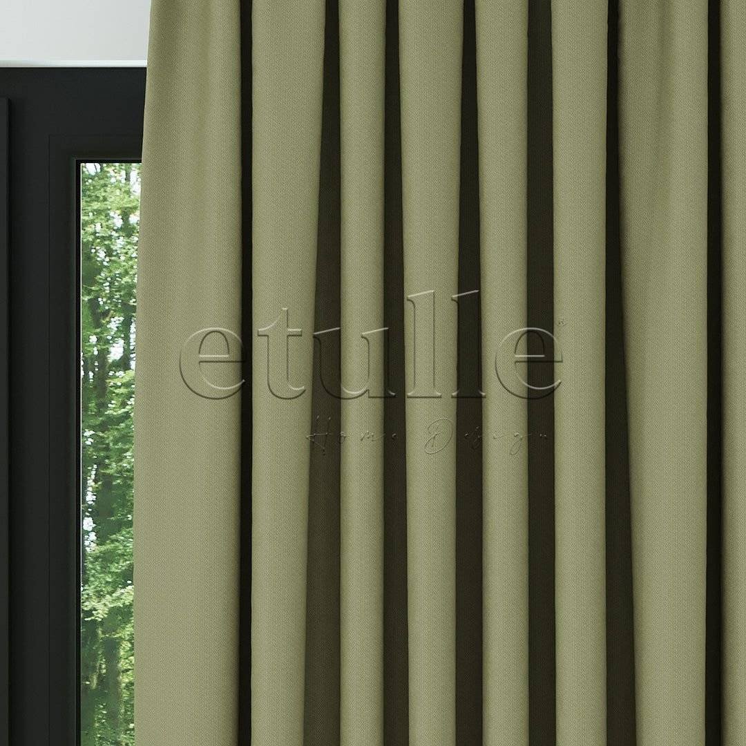 Green Modern Herringbone Pattern Drape | Cirrus