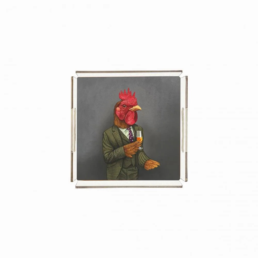 Mr. Treadfowl Pleksi Tepsi - PT2101 - 25x25cm