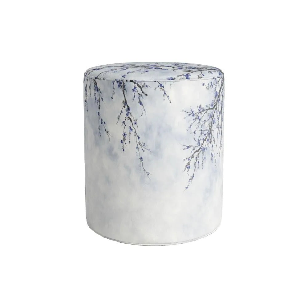 Blue Mini Flowers Puf