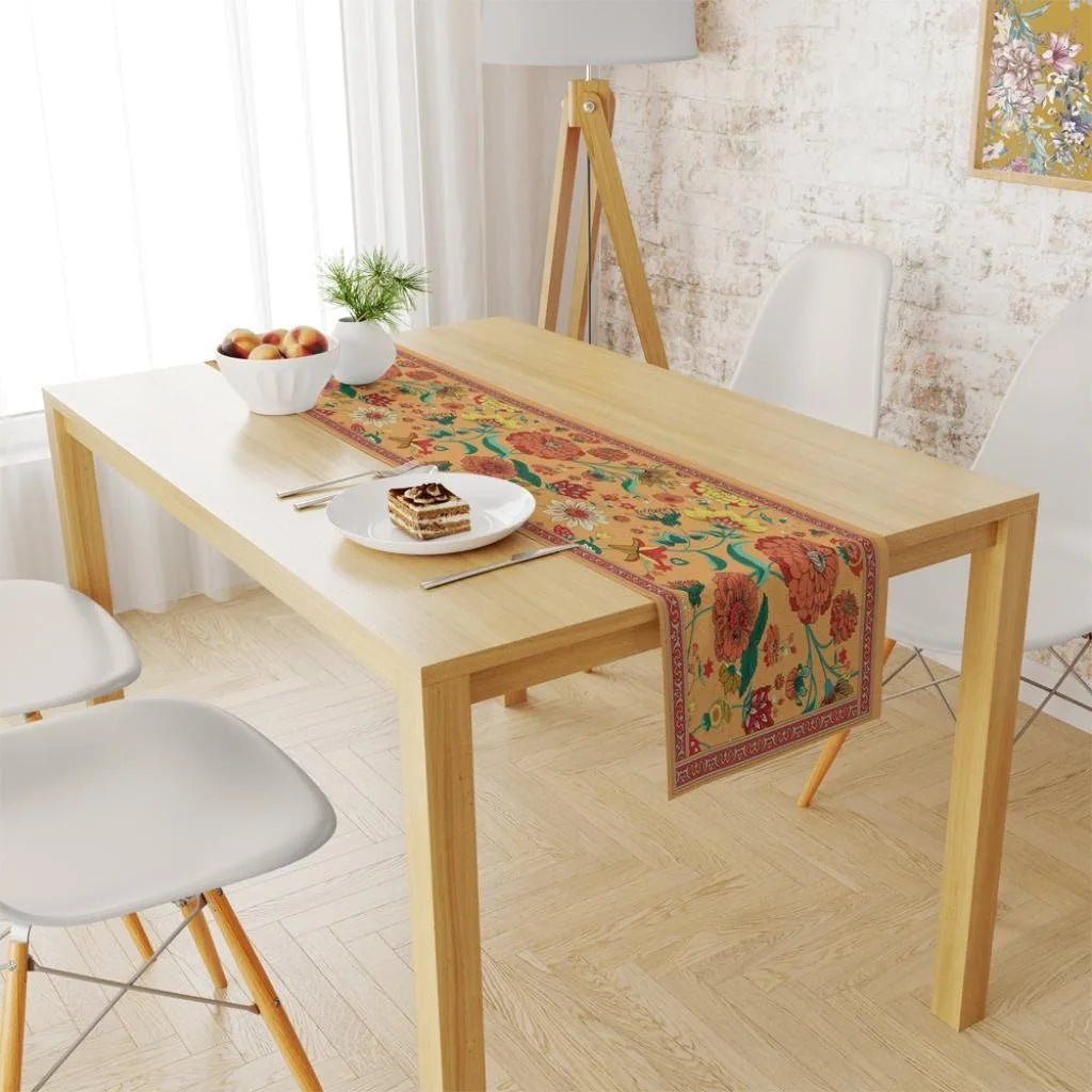 Orange Daisy Flowers Runner 140x45CM